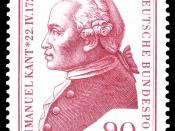 stamp for 250 years of birth of Immanuel Kant (1724-1804)(Philosoph) :*Ausgabepreis: 90 Pfennig :*First Day of Issue / Erstausgabetag: 17. April 1974 :*Michel-Katalog-Nr: 806