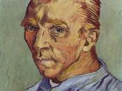 Self-portrait without beard, end September 1889, (F 525), Oil on canvas, 40 × 31 cm., Private collection. This was Van Gogh's last self portrait. Given as a birthday gift to his mother. Pickvance (1986), 131