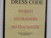 Dress Code sign - The Tap & Spile - Gas Street, Birmingham
