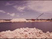 SCENE ACROSS A CHANNEL DUG BY A DRAGLINE AT NORTH KEY LARGO. THIS PROCEDURE IS REGULATED BY THE STATE GOVERNMENT, BUT... - NARA - 548644