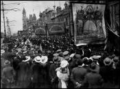 Trade union procession, 1918