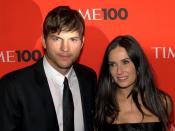 English: Ashton Kutcher and Demi Moore at the 2010 Time 100.