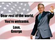 English: George Bush message after the death of Osama bin Laden