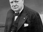Winston Churchill, Prime Minister of the United Kingdom from 1940 to 1945 and from 1951 to 1955. Deutsch: Winston Churchill, 1940 bis 1945 sowie 1951 bis 1955 Premier des Vereinigten Königreichs und Literaturnobelpreisträger des Jahres 1953.