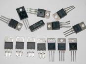 English: Several assorted integrated circuit chips.