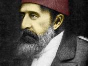 Portrait of Abdul Hamid II, Sultan of the Ottoman Empire (1876-1909).