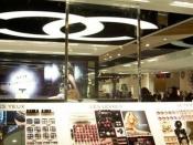 Chanel cosmetics at the Galeries LaFayette in Paris