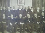 Photo of the members of the commission of the League of Nations created by the Plenary Session of the Preliminary Peace Conference, Paris, France 1919
