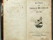Goethe, Johann Wolfgang: Die Leiden des jungen [Werther] Werthers / Erster Theil [und] Zweyter Theil 1 Bd.. Leipzig: Weygand 1774, 224 Seiten. Erstausgabe (Druckvariante Hagen 80 D1 alpha).