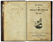 Goethe, Johann Wolfgang: Die Leiden des jungen Werthers. Erstausgabe 1774