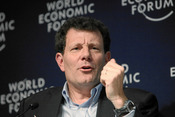 DAVOS/SWITZERLAND, 30JAN10 - Nicholas D. Kristof, Columnist, The New York Times, USA is captured during the session 'Redesign Your Cause' of the Annual Meeting 2010 of the World Economic Forum in Davos, Switzerland, January 30, 2010.. . Copyright by World