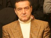 George Becali, president of PNG-CD and owner of the Liga I soccer club Steaua Bucharest, in Iasi.
