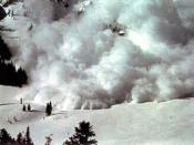 A powder snow avalanche