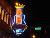 English: Sign for B.B. King's Blues club on Beale Street, Memphis