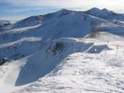 English: View of Lake Chutes at the Breckenridge Ski Resort from the top of Peak 8.