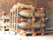 Spare bomb casings from South Africa's nuclear weapon programme