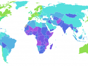 Infant mortality rate world map