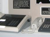 STU-III secure telephones on display at the National Cryptologic Museum in 2005.