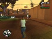 The player has a gunfight with members of an enemy gang, the Front Yard Ballas.