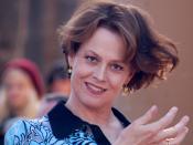 English: Sigourney Weaver at a ceremony for James Cameron to receive a star on the Hollywood Walk of Fame.