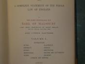 Halsbury's Laws of England, 1st ed, copyright/title page