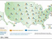 English: Current landfill gas projects in the United States and landfills that could utilize a landfill gas project