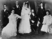 English: William and Mary Jane Stothard, 1905. The wedding of William and Mary Jane Stothard, 1905.