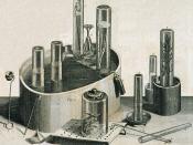 English: Pneumatic trough, and other equipment, used by Joseph Priestley