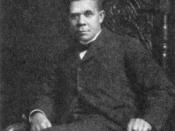 African American author, educator, and political activist Booker T. Washington