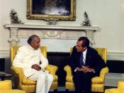Richard Nixon meeting with President Bhutto of Pakistan