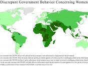 English: Map of countries showing CEDAW enforcement rate.
