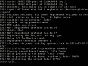 English: Messages from the Linux kernel 3.0.0 booting, from Debian sid i386.