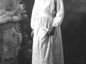 Maria Valtorta, italian religious writer, mystic, at age 21, in the uniform of a Samaritan Nurse