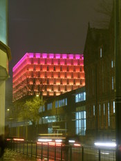 The University of Liverpool's Active Learning Lab on Brownlow Hill various different colours