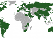 In green: Countries currently with Subway restaurants