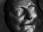 English: Jonathan Swift's death mask from the author's private collection