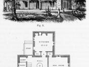 Design II, English or Rural Gothic style, Cottage Residences, 1842.