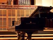 A Steinway & Sons Piano, in the Vebrugghen Hall of the Sydney Conservatorium of Music.