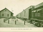 English: Southern Pacific Railroad station in Belmont from a postcard mailed in 1907; eBay store Web page states: 
