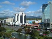 English: The Square, Palmerston North, New Zealand. Image taken by me with a Nokia 6234 2MP mobile phone, from the PN City Council building.