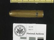 Warren Commission exhibit CE399, the “single” or “magic” bullet. Photo from the National Archives and Records Administration. ARC: 305144