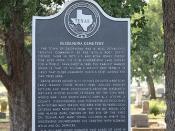 Desdemona Cemetery, Desdemona, Texas Historical Marker