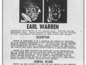 English: The first call for impeachment of Chief Justice Earl Warren, it was taped to a bulletin board in the 7th and Mission post office in San Francisco, California, United States, and reported to the FBI.