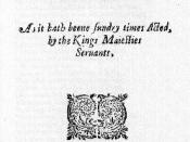 English: Title page of The Revenger's Tragedy.