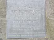 Conscientious Objector memorial in Tavistock Square Gardens, London dedicated on 15 May 1994