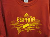 An Adidas 2010 World Cup Spain shirt.