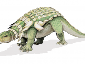 the image shows an edmontonia. a sort of dinosaur