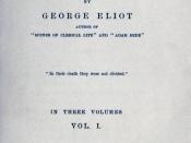 English: First edition title page of The Mill on the Floss by George Eliot