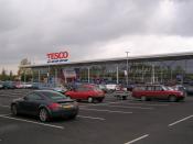 English: Tesco's store Evesham. Subject to controversy when built, love it or hate it, it's now there!