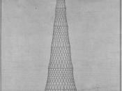 The Hyperboloid Tower Project of 350 metres by Vladimir Shukhov of 1919 year